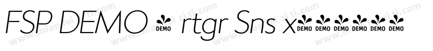 FSP DEMO - rtgr Sns x字体转换